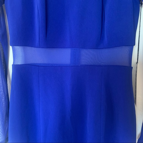 NWT JayGodfrey Sheer Panel Crepe Sheath Dress - Picture 7 of 13